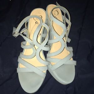 Light blue women’s size 10 heels